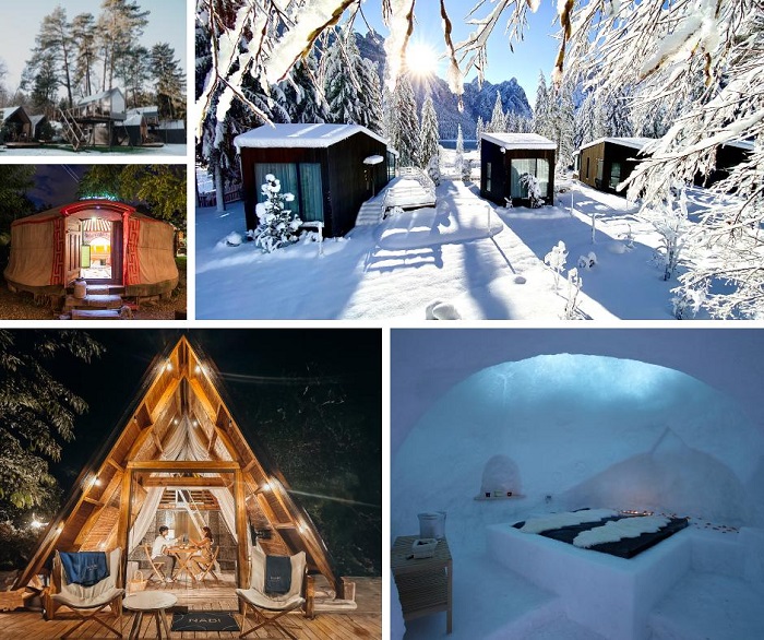 Il glamping d’inverno